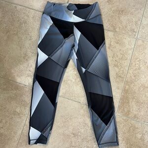 Reebok Grey and Black Leggings